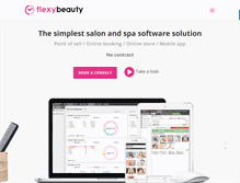 Tablet Screenshot of flexybeauty.com